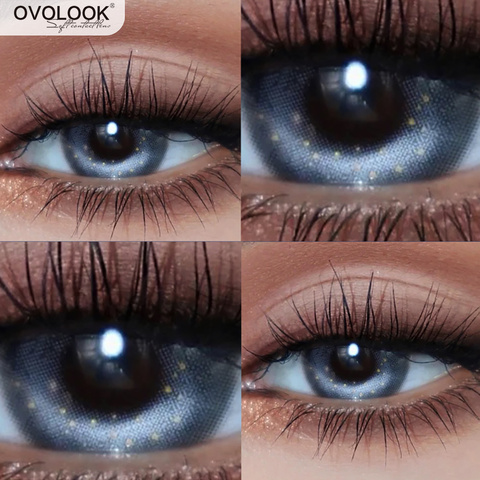 Ovovook-1 par de lentes de colores para ojos, Serie Luna hermosa, de 10 tonos, lentillas de contacto multicolor (diámetro: 14mm) ► Foto 1/6