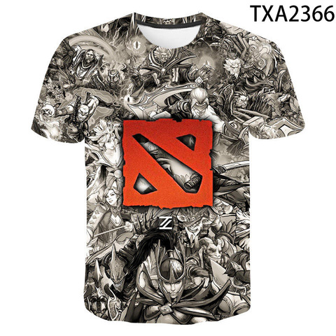 2022 nuevo Dota 2 3D T camisa de los hombres las mujeres estampado para niños, Tops de verano, camiseta de pantalón corto Casual mangas niño niña niños de moda Cool camiseta ► Foto 1/6