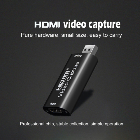 Compatible con HDMI tarjeta de captura VHS USB 2,0 Grabber grabador 4K 1080P para PS4 DVD juegos videocámara cámara HD Streaming en directo ► Foto 1/6