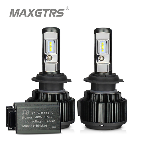 MAXGTRS H4 Hi/lo H7 H8 H11 9006 faros LED para automóvil 9005 HB3 HB4 H1 H13 880 de 881 de alta potencia Canbus blanco 6000K bombillas reemplazar lámpara ► Foto 1/6