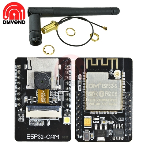 Placa de ESP32-CAM con WIFi, desarrollo de Bluetooth de 2.0MP con cámara OV2640 + antena SMA inalámbrica de 2,4G, NRF24L01, ganancia de 2dB, ESP32 ESP32-S ► Foto 1/6