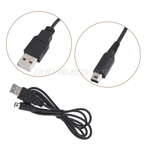 Cable cargador de alimentación USB para Nintendo 3DS, DSi, NDSI, XL, negro, 1,2 M ► Foto 1/6