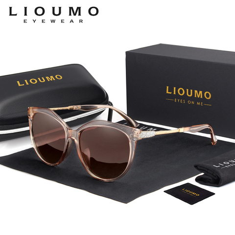 LIOUMO 2022 la tendencia de la moda de las mujeres gafas de sol polarizadas lente gafas de sol de gafas Anti-deslumbramiento gafas de sol de mujer ► Foto 1/6