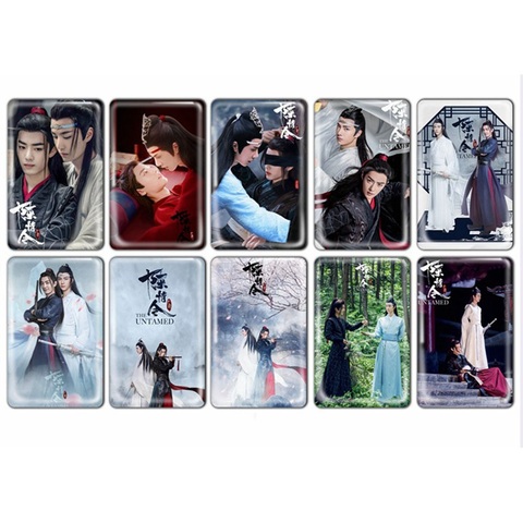 La Untamed Chen Qing Ling Mo Dao Zu Shi Fans de la postal etiqueta engomada de la tarjeta de cristal regalo Xiao Zhan Wang Yibo Sticker Props recoger BJXY ► Foto 1/6