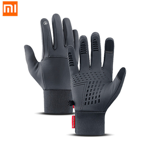 XiaoMi mijia-guantes cálidos a prueba de viento para invierno, guantes impermeables antideslizantes, resistentes al desgaste, para deportes de equitación y pantalla táctil ► Foto 1/6