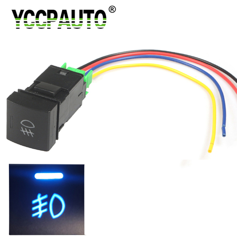 YCCPAUTO 1 Uds 5 Pin auto-botón para Toyota Camry interruptor de luces antiniebla con botón con 4 Cable de alambre de 2022 de 2022 a 2022 ► Foto 1/6