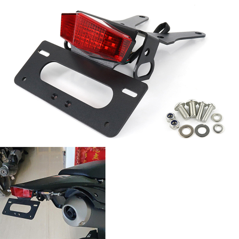 Apto para Honda CRF250L CRF250M CRF250 Rally 2013-2022 motocicleta trasera ordenado soporte para matrícula Fender eliminador de kit negro ► Foto 1/6