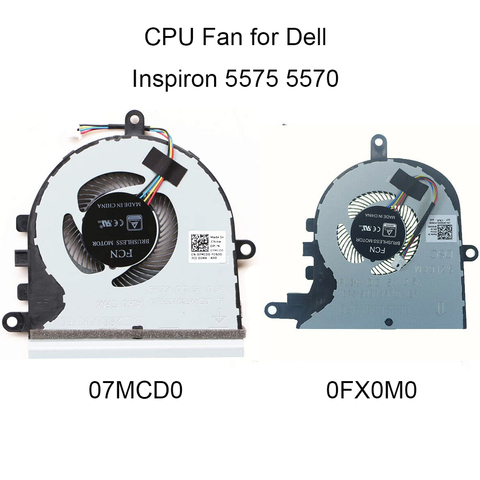 0FX0M0 ventiladores de ordenador para Dell Inspiron 5570 15 5575 de refrigeración de la CPU VENTILADOR DE 07MCD0 7MCD0 P75F CN-0FX0M0 FX0M0 PXPA DFS531005MC0T ► Foto 1/1