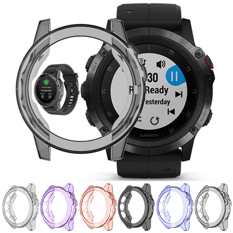 Carcasa de TPU para Garmin Fenix 5X 5S 5 Plus, Protector de protección TPU suave, funda protectora fina para reloj, accesorios de banda de reloj ► Foto 1/6