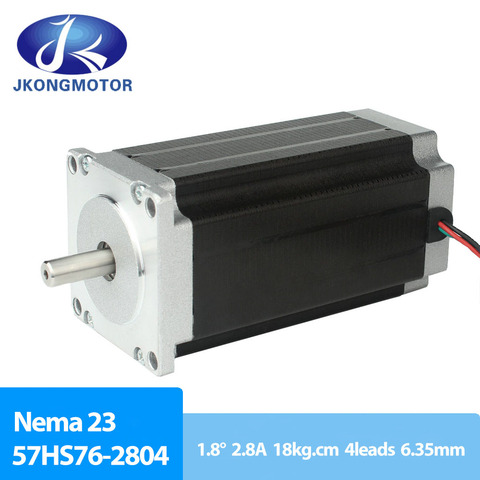 JkongmotorNema 23 Motor de pasos 76 mm 1,89 N m 1,8 deg 4 Plomo Nema 23 Motor paso A 2,8 Para DIY CNC 3D impresora ► Foto 1/4