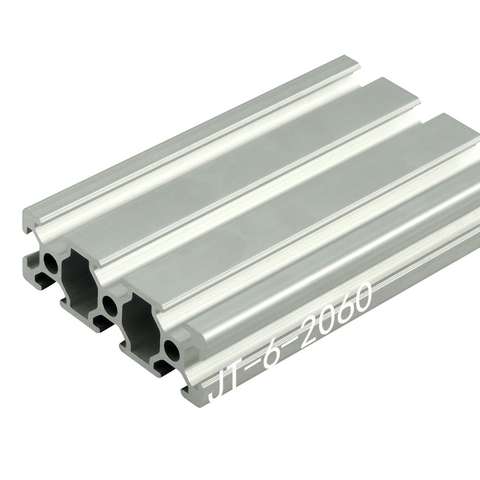 1PC estándar europeo riel guía anodizado de aluminio 2060 perfil de extrusión CNC 3D impresora DIY soportes de esquina ► Foto 1/4