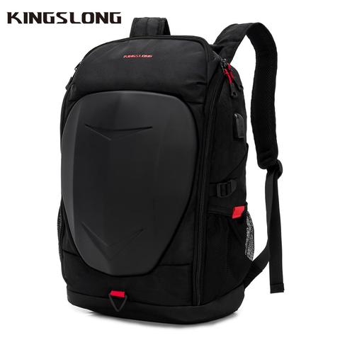 KINGSLONG-Mochila para ordenador portátil de 17 pulgadas para hombre, morral para viaje, para moto, trabajo, resistente al agua, para negocios ► Foto 1/6