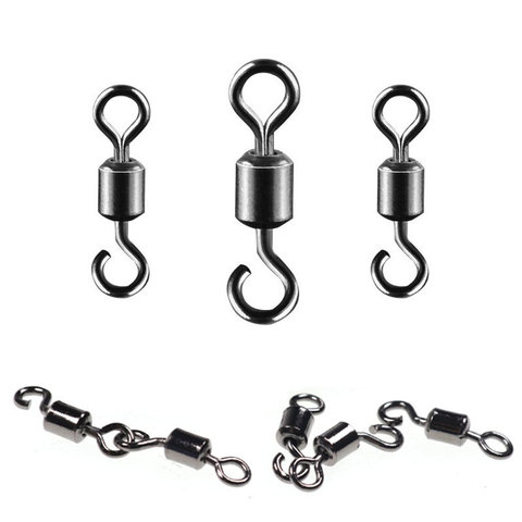 50 Uds alta calidad Aleación de Cobre apertura 8 forma giratorio gancho Swivel Pin conector sólido anillos accesorio de aparejos de pesca ► Foto 1/6