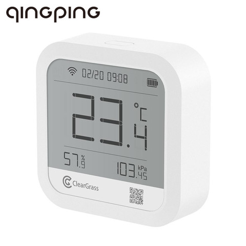 Qingping-estación meteorológica con pronóstico de precisión, Sensor de temperatura y humedad, reloj Digital, carga por USB, Control por aplicación Wifi ► Foto 1/6