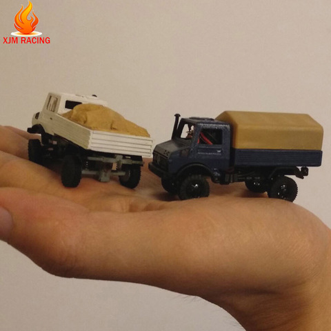 4WD Unimog 1:87 Kit de chasis de plástico para camión Diy 4*4 Kit de cambio estático Das87 DS87E06 ► Foto 1/6