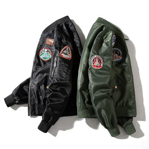 Chaqueta Bomber de moda para hombre, chaquetas de piloto, insignia militar bordada, abrigo de béisbol clásico, rompevientos, novedad de 2022 ► Foto 1/6