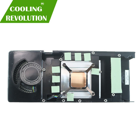 Disipador térmico tarjeta gráfica ventilador para AMD RADEON RX 470 RX470 RX 480 RX480 edición pública de aluminio ► Foto 1/2