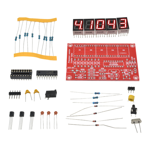 Medidor de frecuencia de oscilador de cristal de alta precisión, 1Hz-50MHz, contador de pruebas, conversión de Rango automático, Digital, LED, Kits DIY ► Foto 1/6