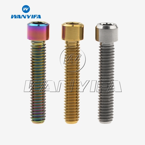 Wanyifa de titanio M4 x 10 13,5 15 20 25mm Allen clave pequeño perno de cabeza de tornillo para bicicleta palanca de pulgar ► Foto 1/6