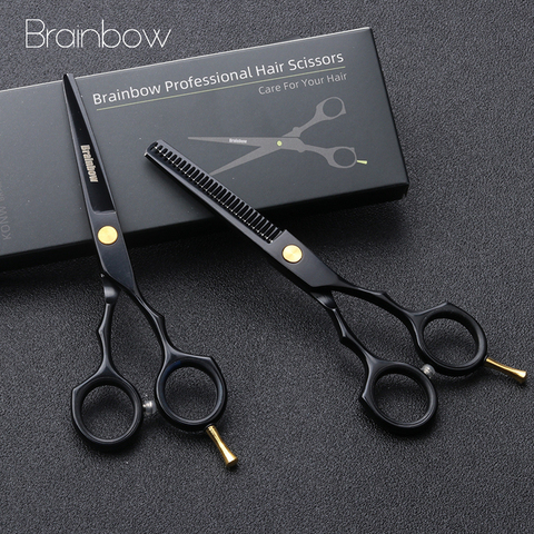 Brainbow-Tijeras profesionales para cortar cabello de 5,5 pulgadas, tijeras para peluquería, salón profesional, herramientas de estilismo de cabello japonés ► Foto 1/6