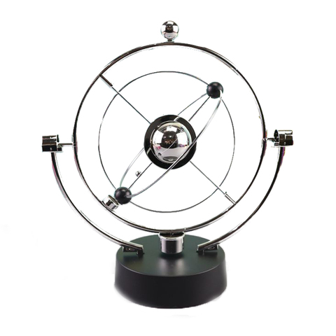 Columpio de movimiento perpetuo de rotación, globo Celestial, Péndulo de Newton, modelo Orbital cinético, Gadget giratorio, decoración para el hogar, adorno artesanal ► Foto 1/6