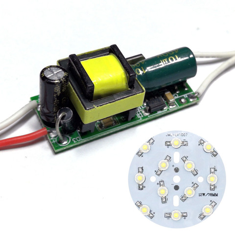 10W diodos LED COB SMD bombilla de luz en junta con conductor del LED AC90-265V para lámpara foco de luz LED Downlight lámparas para la reparación de ► Foto 1/6