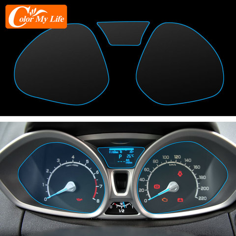 Accesorios para Ford EcoSport 2013-2017 Interior del coche Panel Protector de pantalla del tablero de membrana protectora TPU película ► Foto 1/4
