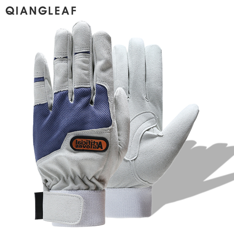 QIANGLEAF-guantes de trabajo para jardinería, nuevo diseño, guantes de seguridad de microfibra, gran oferta, 6470 ► Foto 1/5