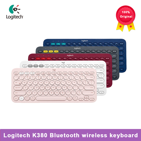 Logitech-teclado inalámbrico K380 multidispositivo, Bluetooth, linemate, Windows MacOS, Android IOS, Chrome, universal ► Foto 1/6