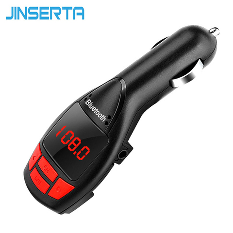 JINSERTA transmisor FM con Bluetooth USB Kit de reproductor MP3 para auto unidad Flash USB de la ayuda TF Micro SD de Audio de 3,5mm AUX en la música ► Foto 1/6