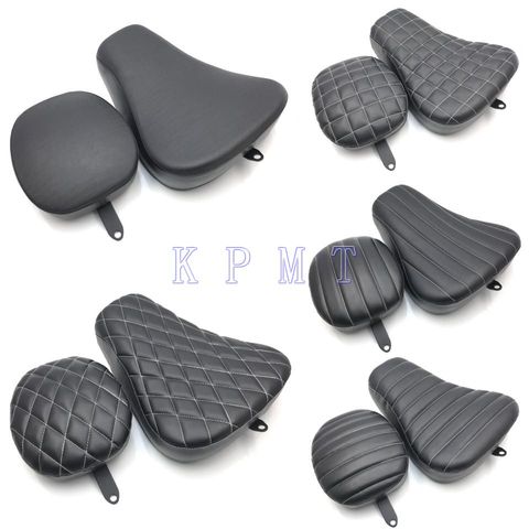 Cojín de asiento individual de cuero para Conductor de motocicleta, cojín de asiento de pasajero para Harley Sportster Forty Eight XL1200 883 72 48 ► Foto 1/6