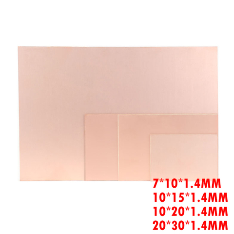 PCB revestido de cobre laminado una sola placa lateral CCL 7x10 10x15 10x20 20x30 tabla universal de baquelita Kit de práctica DIY ► Foto 1/5