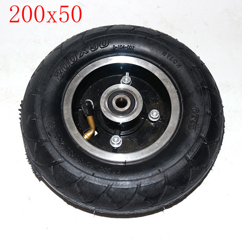 Neumático de moto eléctrica con rueda Hub8, llanta de aleación de aluminio para vehículo eléctrico, inflado de 200x50, 200x50 ► Foto 1/6
