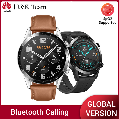 El Huawei Watch GT 2 Smartwatch versión Global de oxígeno en la sangre Spo2 Bluetooth 5,1 reloj inteligente Teléfono para Android iOS ► Foto 1/6