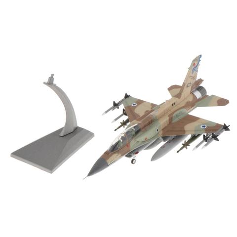 Modelo de avión de combate de F-16I, Falcon del ejército de israel, fundido a presión 1:72, aviones de metal con soportes ► Foto 1/6