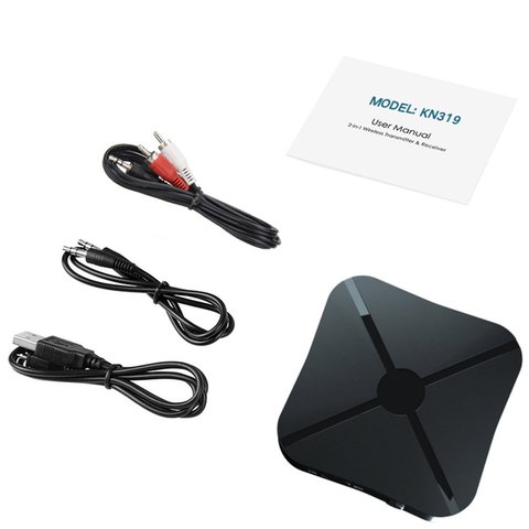 Receptor y transmisor Bluetooth 5,0, adaptador inalámbrico estéreo para música, Audio, Rca, conector Aux para altavoz de 3,5 Mm, Tv, coche y Pc ► Foto 1/6