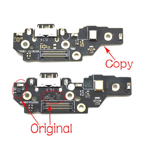 Conector de puerto de carga USB macho Puerto Mic micrófono tablero de Cable flexible para Nokia X5 5,1 más TA-1102 TA-1105 TA-1108 TA-110 ► Foto 1/5