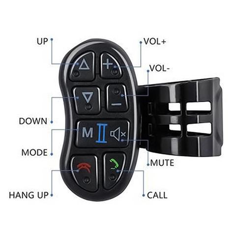 Controlador de volante de coche inteligente Universal, inalámbrico, DVD, GPS, botón de navegación ► Foto 1/6