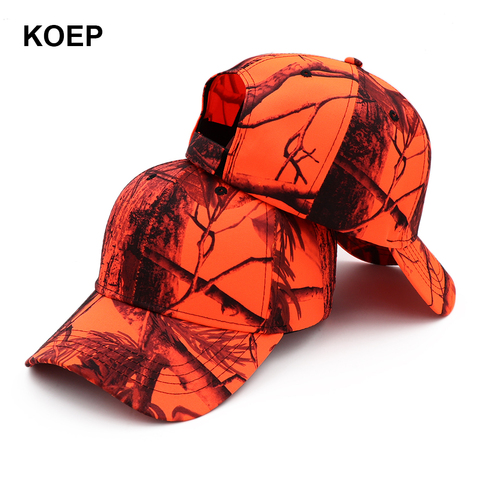 KOEP-Gorras de pesca al aire libre gorra de béisbol de la jungla, sombrero de caza de algodón, camuflaje, Snapback, sombreros de pino, camuflaje de ciprés, novedad de 2022 ► Foto 1/6