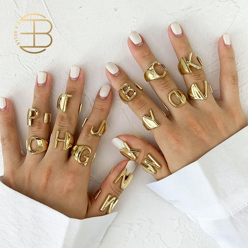 Anillos de oro online para mujer con iniciales