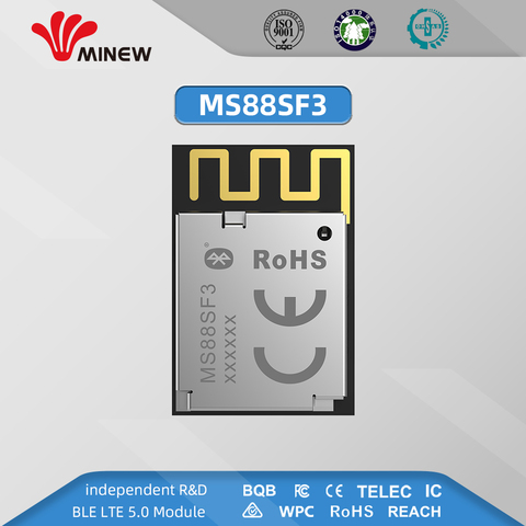 Módulo nórdico de largo alcance con 48 GPIOs, FCC, certificado CE, RoHs, tamaño más pequeño, nRF52840 BLE 5,2, compatible con múltiples protocolos ► Foto 1/5