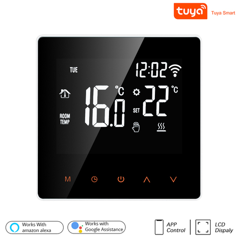 Tuya-termostato inteligente WiFi, pantalla táctil LCD para calefacción de suelo eléctrica, control remoto de caldera de temperatura de agua/Gas ► Foto 1/6