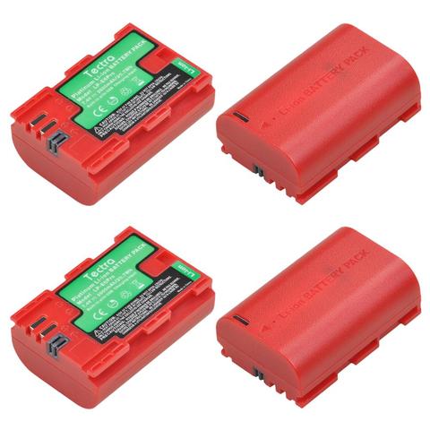 4 Uds 2800mAh LP-E6pro LPE6 LP-E6N Cámara batería para Canon 5D Mark II III IV 5DS... 5DS R EOS 6D 70D 80D cámaras ► Foto 1/6