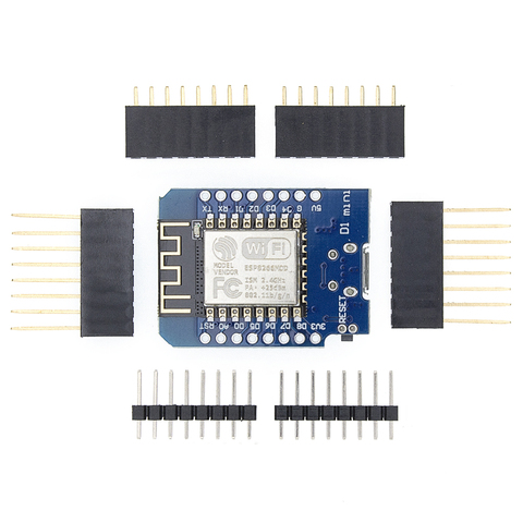 ESP8266 ESP-12F WeMos D1 Mini módulo Placa de desarrollo WiFi CH340G Micro USB 3,3 V basado en ESP-8266EX 11 pasador Digital ► Foto 1/6