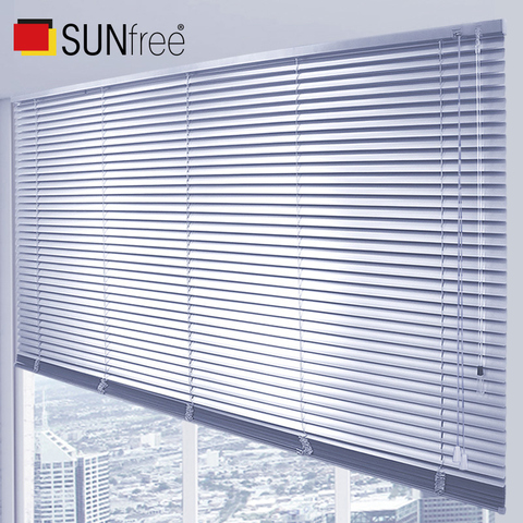 Persianas venecianas Sunfree tipo C/S, de aluminio, a prueba de humedad, impermeables, 25mm, para oficina/baño ► Foto 1/6