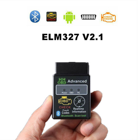 HH OBD ELM327 Bluetooth OBD2 OBDII puede autobús comprobar para motor de coche herramienta de escáner de diagnóstico para automóvil adaptador de interfaz para Android ► Foto 1/6