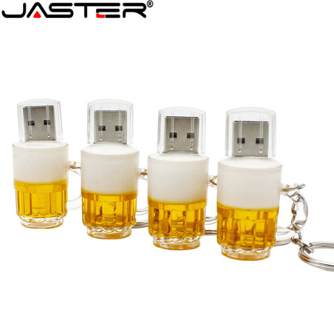 JASTER-taza de cerveza creativa USB 2,0, pendrive de 4GB, 8GB, 16GB, 32GB, 64GB, lápiz de memoria de regalo, envío gratis ► Foto 1/5