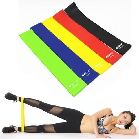 5 unids/set de bucle resistencia bandas de ejercicio Pilates expansor de Yoga gimnasio Fitness entrenamiento cuerda equipos de entrenamiento para la casa ► Foto 1/6