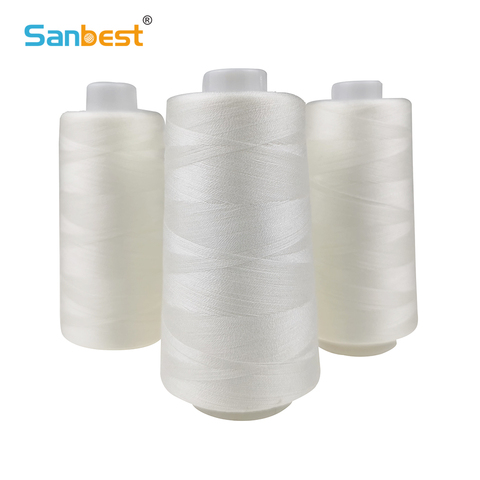 Sanbest 2000m 100% Vinlon Soluble en agua, hilo de coser, 40s/2 de poliéster hilado 20C lavar desaparecer Extra acolchado Basting hilos ► Foto 1/2