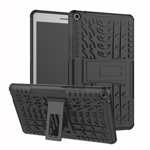 Funda de silicona híbrida resistente 2 en 1 para Huawei MediaPad M5 8,4, carcasa con soporte M5 Lite de 10,1 pulgadas, 8,4, 10, T3, 7,0, 8,0 ► Foto 1/5